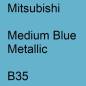 Preview: Mitsubishi, Medium Blue Metallic, B35.